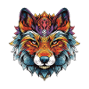 Wolf Portrait Head