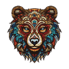 Bear Portrait Head