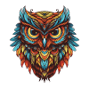Owl Portrait Head