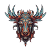 Moose Portrait Head