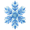 a snowflake in winter