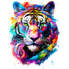Bemalter Tiger