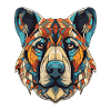 Kangal Dog Portrait Head