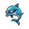 Dolphin Cool Comic