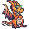 Drache Cool Comic