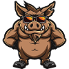 Wildschwein Schwein Cool Comic