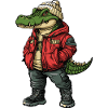 Alligator Funny Winter