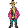 Giraffe Funny Winter