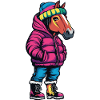 Horse Funny Winter