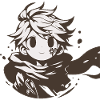 MangaCharacter with Brown Scarf