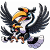 Hornbill mother and child