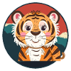 Tiger Domestic Cat