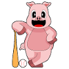 Pig Baseball Baseball Bat