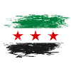 Drapeau syrien utilisé