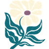 retro flower