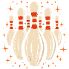 Cartoon Bowling Pins