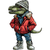 Dinosaur T-Rex Funny Winter