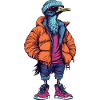 Ostrich Funny Winter