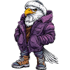 Eagle Funny Winter