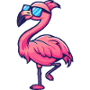 Flamingo Cool Comic