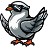 Taube Vogel Cool Comic
