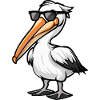 Pelican Bird Cool Comic