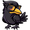 Raven Crow Cool Comic