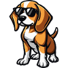Beagle Dogs Cool Comic