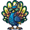 Peacock Bird Cool Comic