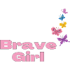 Brave Girl with Butterflies