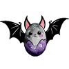 Chauve-souris Pâques Aquarelle