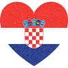 Croatia Heart Flag – Patriotic Design