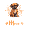 Puggle Groovy Puggle Mom