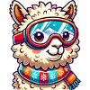 Llama Comic Ski Goggles