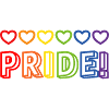 Pride Rainbow Hearts