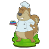 Squirrel Birthday Chef