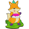 Gâteau d’anniversaire renard