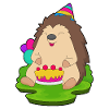 Hedgehog Birthday Cake