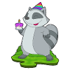 Raccoon Birthday Cake