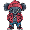 Koala Funny Winter