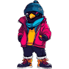 Penguin Funny Winter