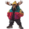 Moose Funny Winter