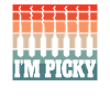 Guitar Lover Humor Retro Style 'I'm Picky'