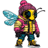 Bee Funny Winter