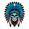 Apache Indian Chief Skull
