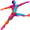 Male Ballet Dancer Synthwave