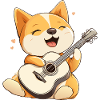 Dog Guitar Guitarist