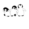 Pingouins mignons