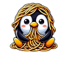 Clumsy Penguin Spaghetti Noodles Italy