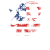 GOAT. American flag GOAT